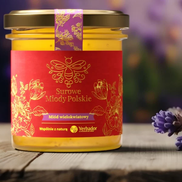 SUROWY MIÓD WIELOKWIATOWY - PRAWDZIWA SYMFONIA KWIATOWEJ MUZYKI - 400g